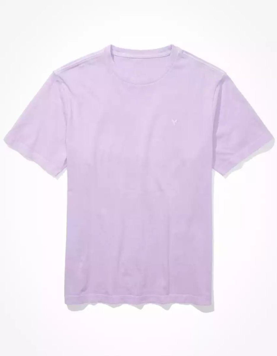 T Shirts American Eagle AE Super Soft Legend Violette Homme | KNG-63214056